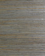 Raw Jute grasscloth wallpaper in multi silver with satin finish