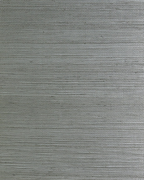 Warm gray sisal-on-metallic grasscloth wallpaper texture