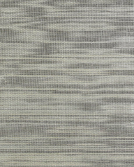 Winter gray sisal grasscloth wallpaper with a fine woven texture