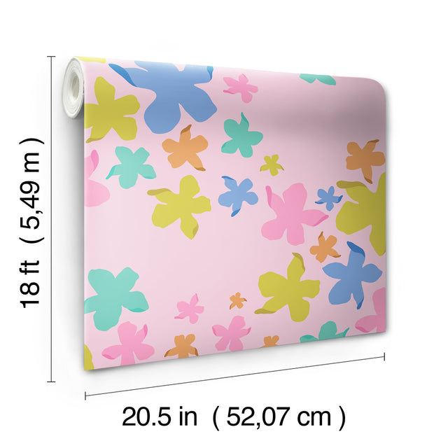 Lele Lillies Multicolor Peel & Stick Wallpaper