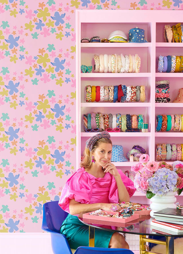 Lele Lillies Multicolor Peel & Stick Wallpaper