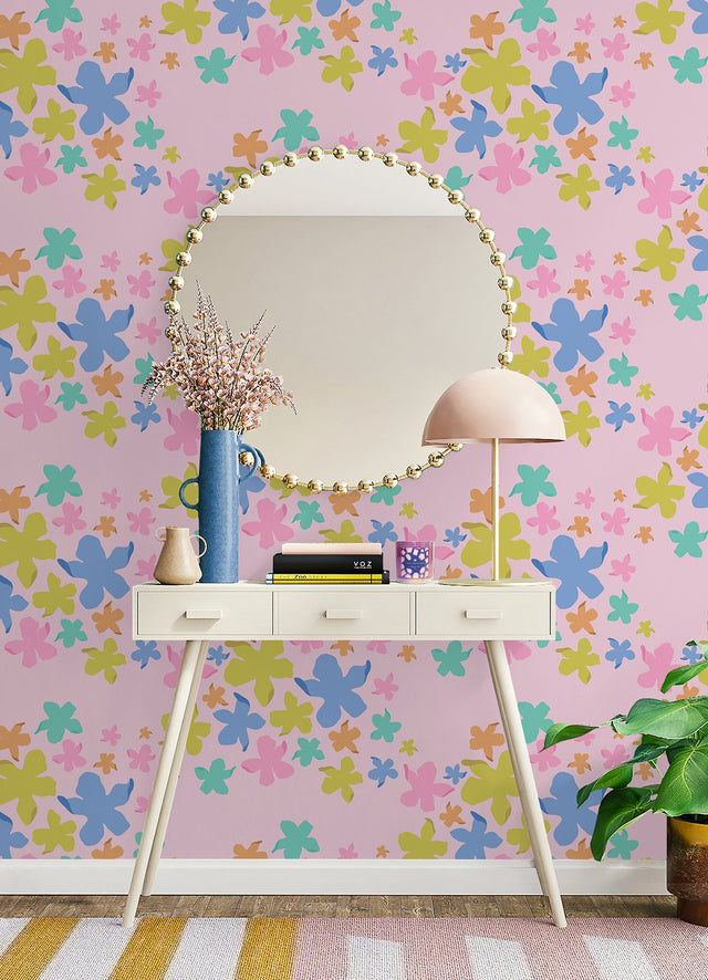 Lele Lillies Multicolor Peel & Stick Wallpaper