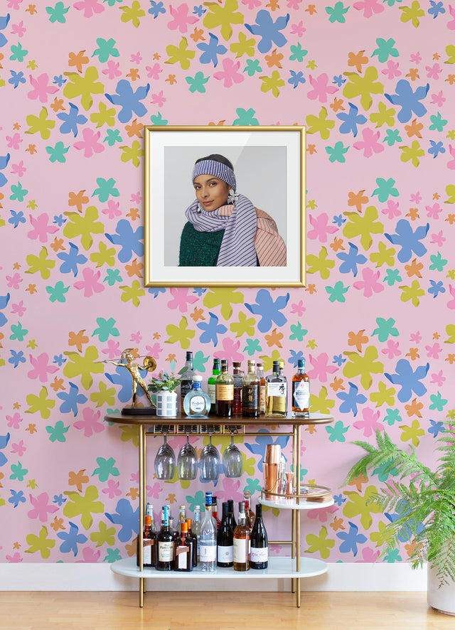 Lele Lillies Multicolor Peel & Stick Wallpaper