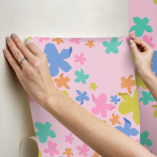 Lele Lillies Multicolor Peel & Stick Wallpaper