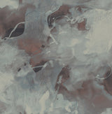 Notch Trowel Abstract wallpaper in Garnet and Deep Sea