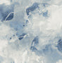 Notch Trowel Abstract wallpaper in Blue Lake and Frost