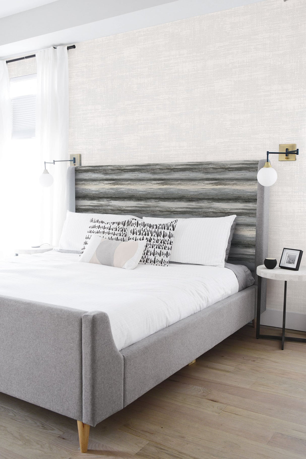 Faux Rug Texture Winter Fog by Living with Art Textured Faux Wallpaper – Seabrook Designs LW50300