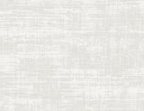 Seabrook Designs Faux Rug Texture wallpaper in Winter Fog, a subtle matte woven textile look in soft grey and off-white.