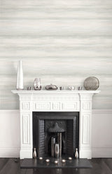 Sunset Stripes Winter Mist by Living with Art Striped Wallpaper – Seabrook Designs LW50410
