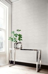 Toweling Faux Linen Winter Fog by Living with Art Linen Texture Wallpaper – Seabrook Designs LW50800