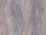 Abstract smoke-like textured wallpaper in bluestone and rosewood tones with a matte embossed vinyl finish.