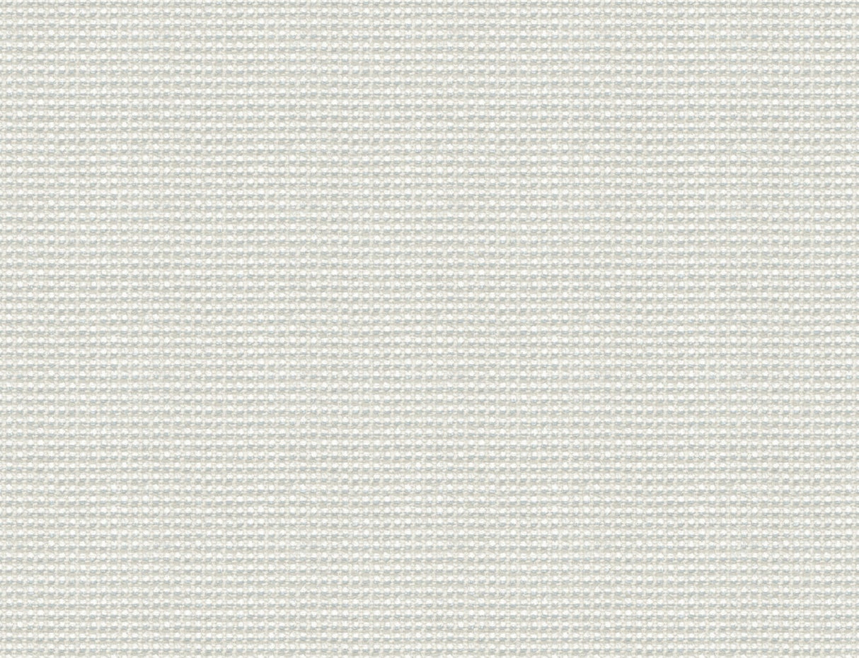 Ice blue and light gray faux wool weave textured wallpaper pattern with a subtle matte finish.