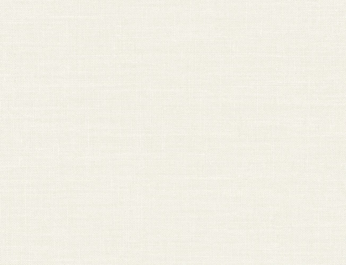 Glacier white hopsack embossed vinyl wallpaper with a subtle woven texture and matte finish