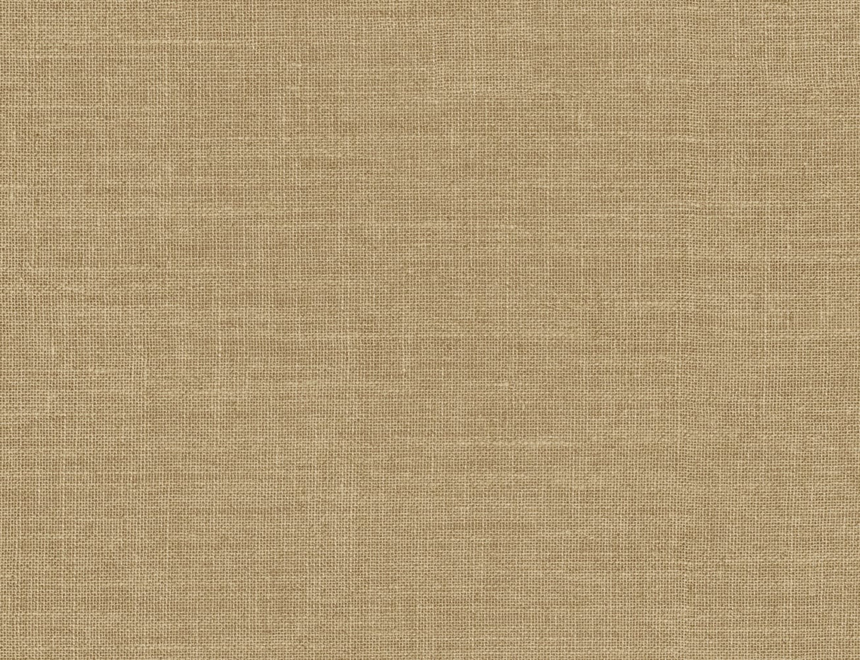 Honey brown hopsack textured embossed vinyl wallpaper