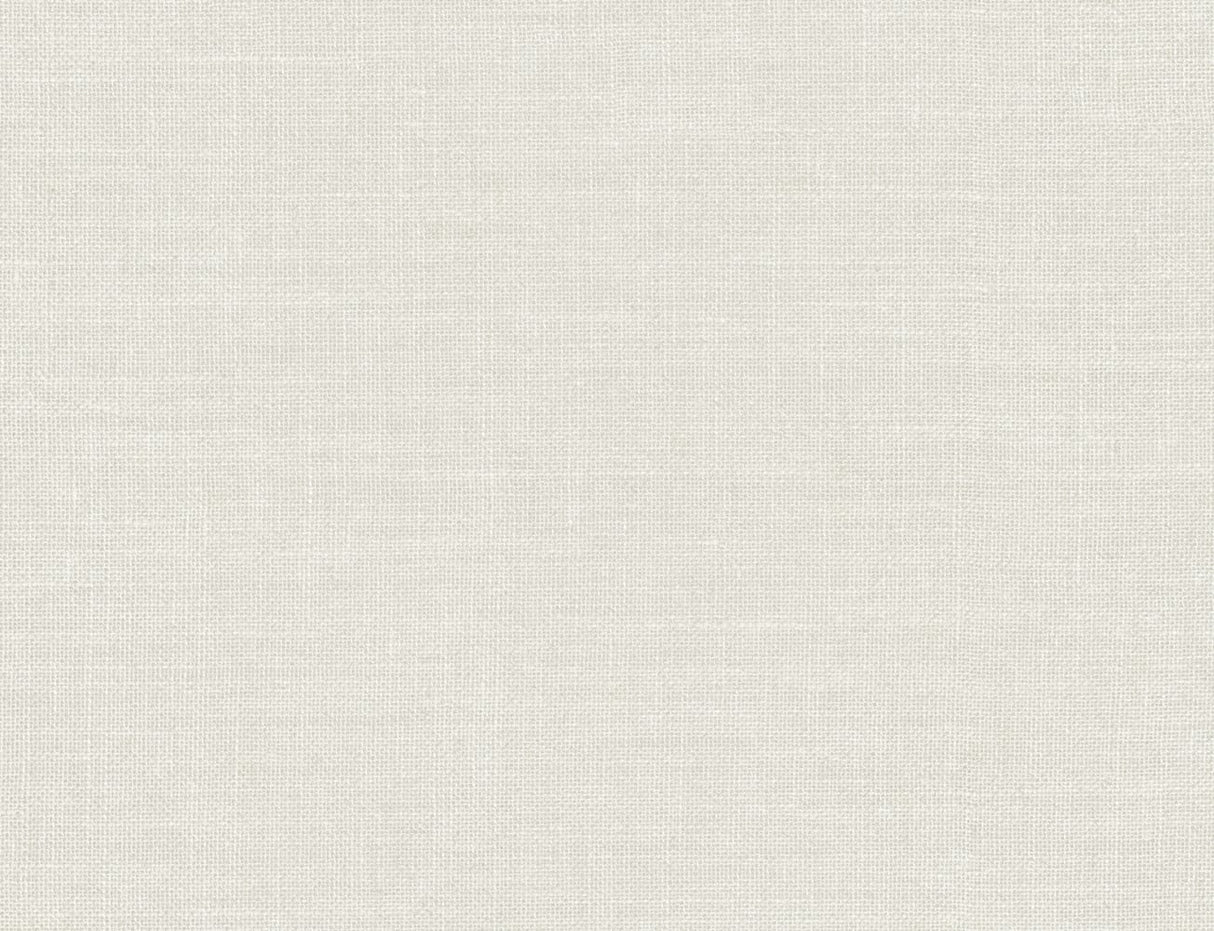 Hopsack embossed vinyl wallpaper in Everest White with a matte finish