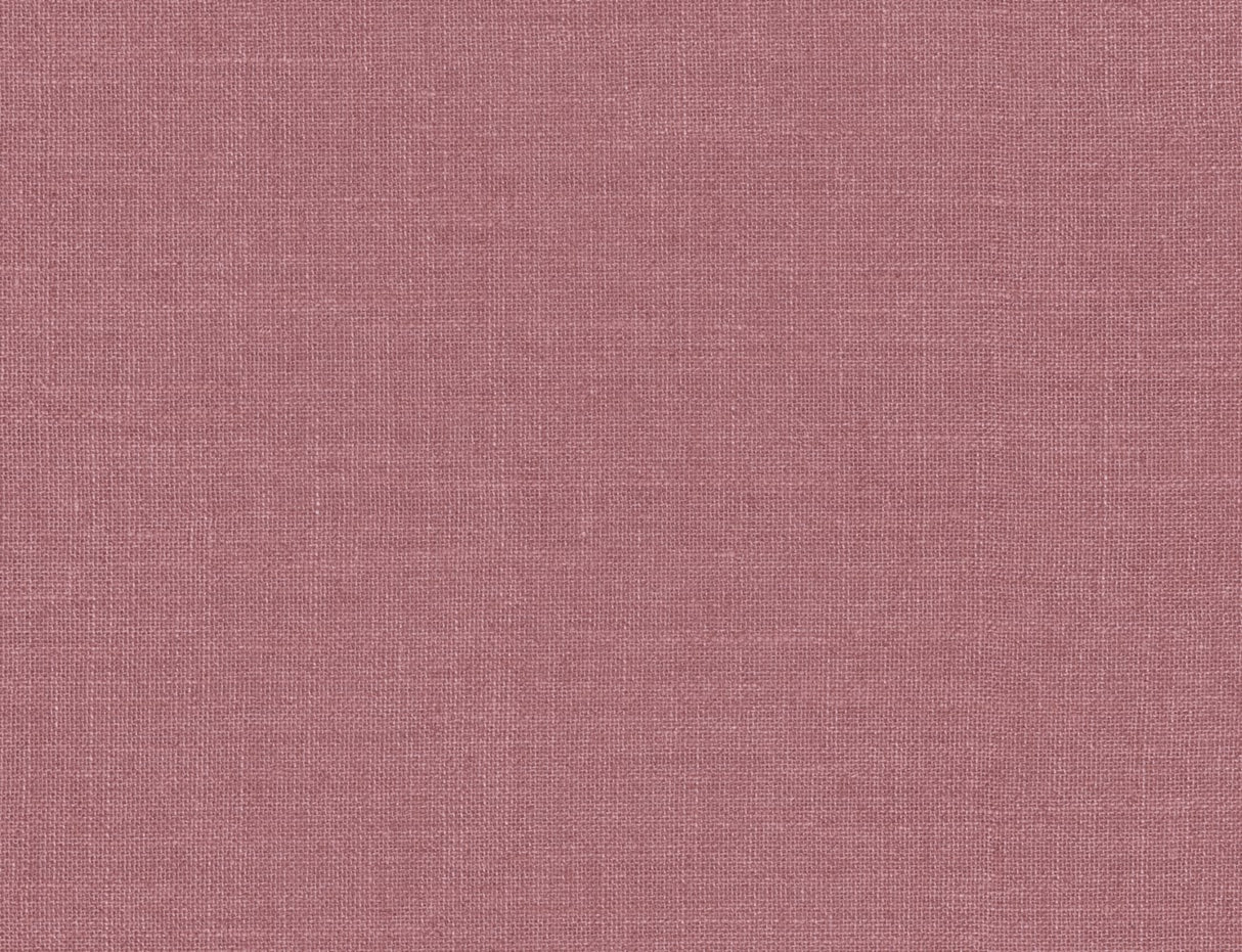 Mulberry pink hopsack-textured embossed vinyl wallpaper