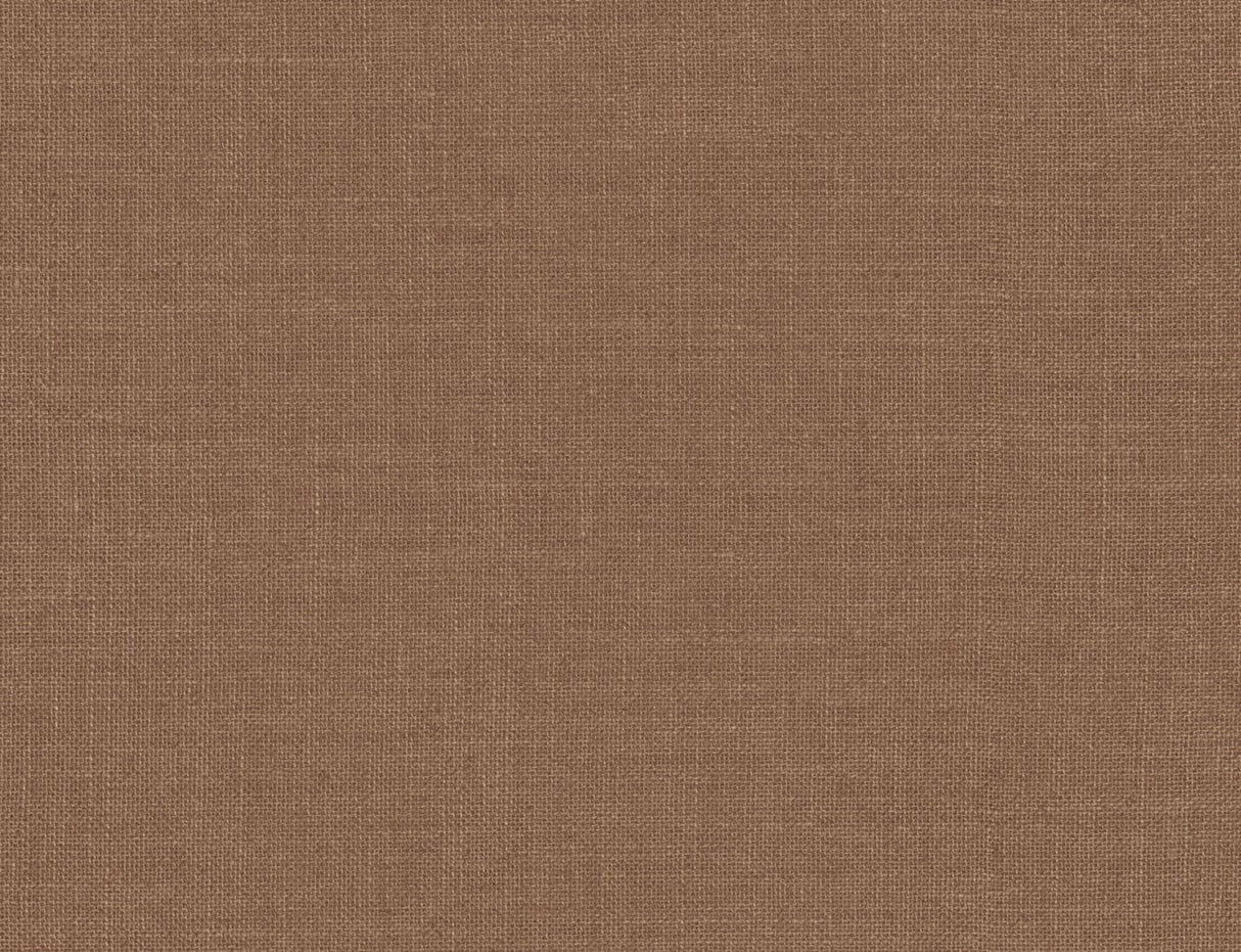 Copper penny brown hopsack embossed vinyl wallpaper texture