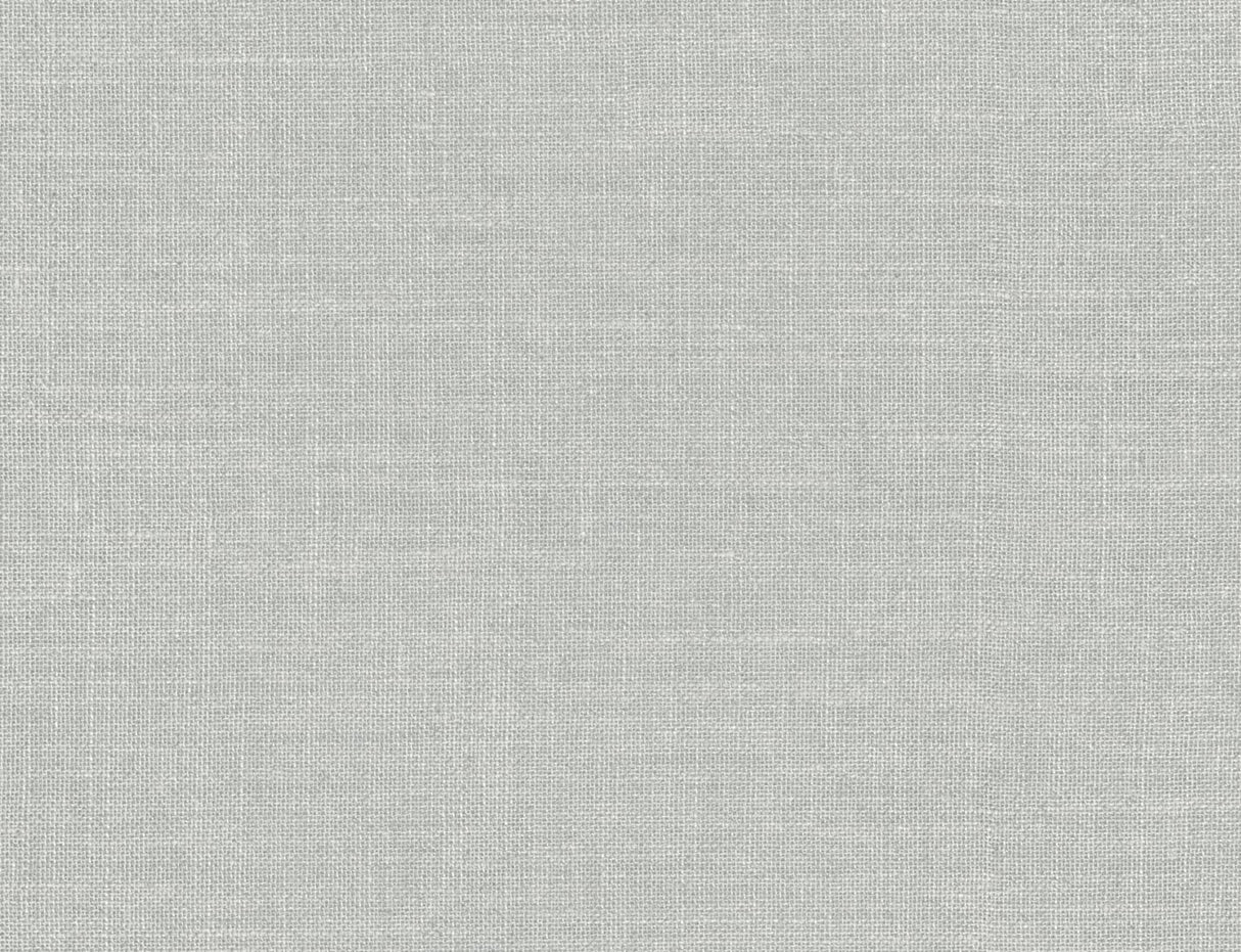 Light grey textured hopsack embossed vinyl wallpaper