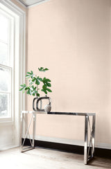 Hopsack Barely Blush by Living with Art Embossed Vinyl Wallpaper – Seabrook Designs LW51135