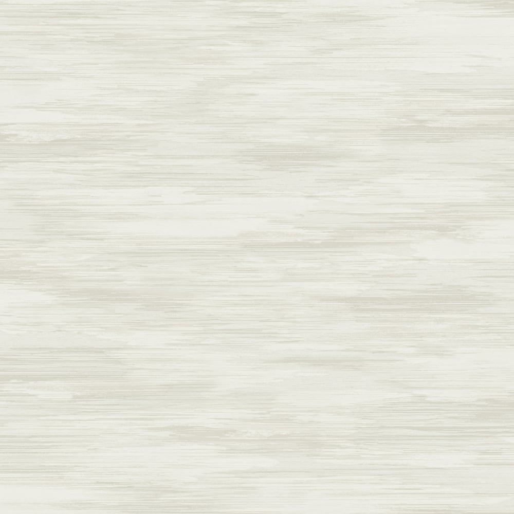 Stria Wash wallpaper in ivory with a subtle horizontal brushed wash texture, matte finish.