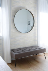 Stria Wash Blue Mist by Living with Art Abstract Textured Wallpaper – Seabrook Designs LW51402