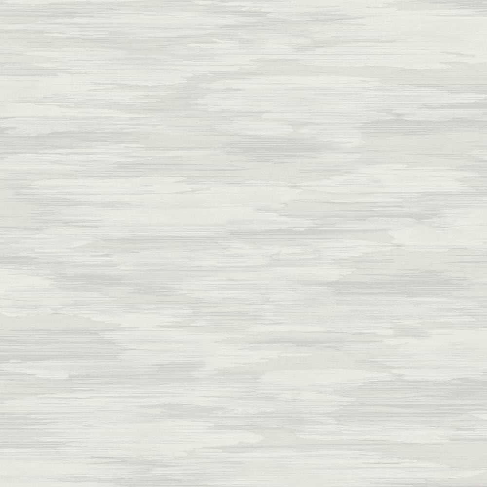 Stria Wash wallpaper in Morning Fog, a soft grey abstract wash texture with a matte finish.