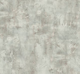 Rustic Stucco Faux wallpaper in mauve and icicle grey tones with a matte, textured plaster look