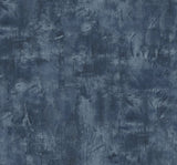 Denim blue rustic stucco faux textured wallpaper pattern