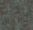 Rustic Stucco Faux wallpaper in rust and forest green with a matte textured stucco look