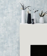 Rustic Stucco Faux Powder Blue by Living with Art Faux Stucco Wallpaper – Seabrook Designs LW51712