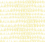 Brush Marks wallpaper in buttercup yellow and white with abstract horizontal brush mark pattern