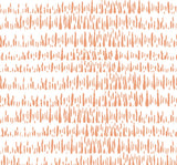 Brush Marks wallpaper in Orangesicle with repeating abstract brush-stroke marks on a light background.