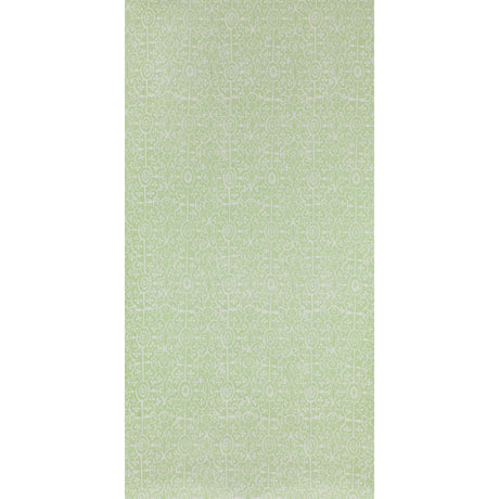 PATRA Lawn by Raoul Textiles green hand-printed wallpaper pattern on Japanese pulp paper