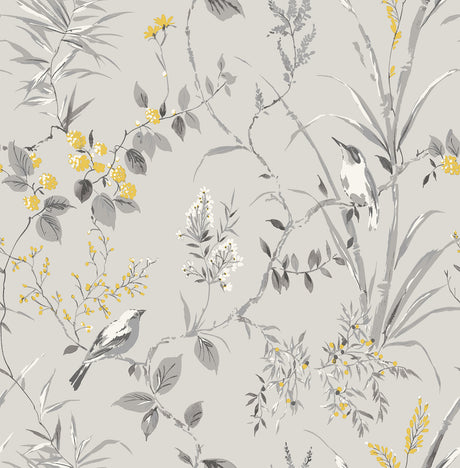 Fine Decor Mariko Grey Botanical Wallpaper – M1551