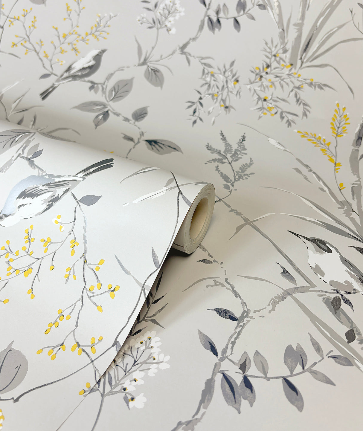 Mariko Grey by Fine Decor Botanical Wallpaper – Brewster Home Fashions M1551