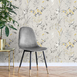 Mariko Grey by Fine Decor Botanical Wallpaper – Brewster Home Fashions M1551