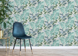 Eden Grey Tropical Wallpaper