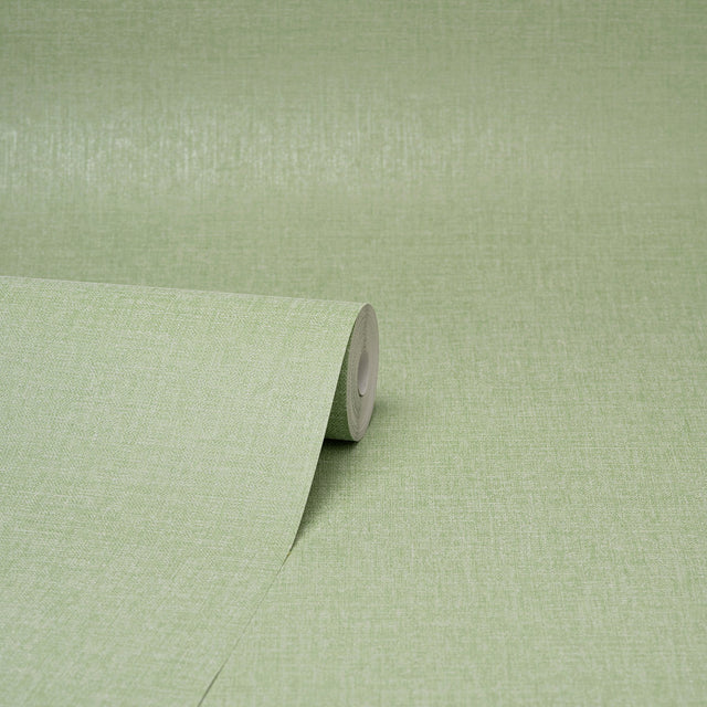 Glen Sage Linen Wallpaper