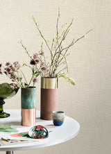 Glen Beige Linen Wallpaper