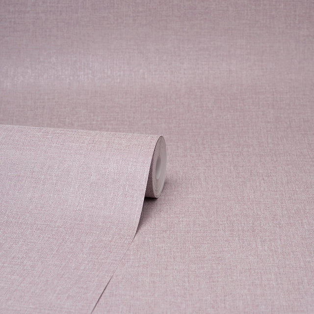 Glen Pink Linen Wallpaper