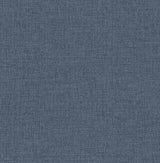 Glen Dark Blue Linen Wallpaper