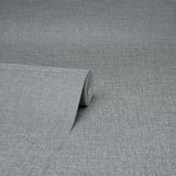 Glen Dark Grey Linen Wallpaper