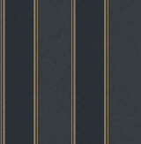 Rydia Blue Stripe Wallpaper with Modern Stripes Pattern - Brewster M1708