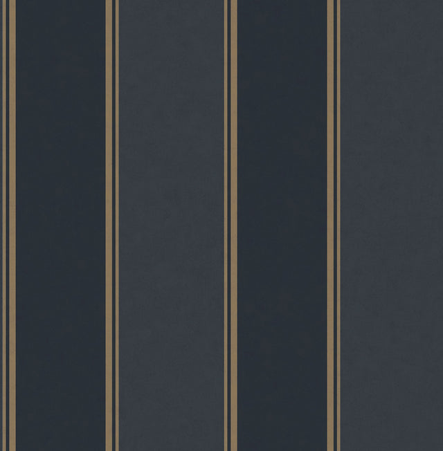 Rydia Blue Stripe Wallpaper with Modern Stripes Pattern - Brewster M1708