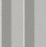 Rydia Grey Stripe Wallpaper with Modern Stripes Pattern - Brewster M1709