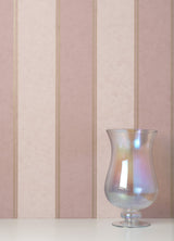 Rydia Pink Stripe Wallpaper with Modern Stripes Pattern - Brewster M1710