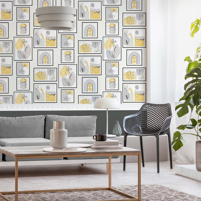 Krasner Mustard Gallery Wallpaper