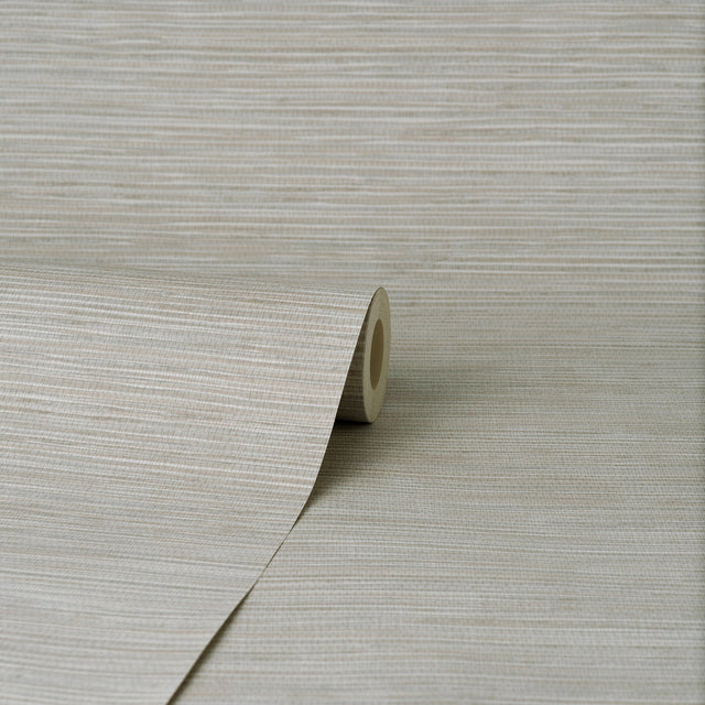 Fusion Grey Faux Grasscloth Wallpaper with Modern Graphics Texture - Fine Decor M1765