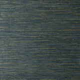 Fusion Navy Faux Grasscloth Modern Wallpaper - Fine Decor M1769