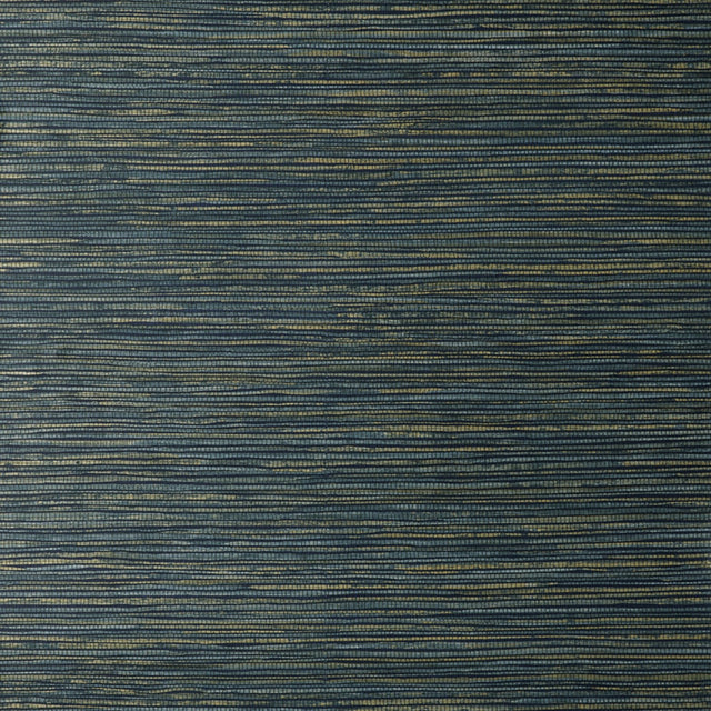 Fusion Navy Faux Grasscloth Modern Wallpaper - Fine Decor M1769